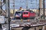120 131 und 101 101 auf Parkposition im Bf Stralsund ... 120 131 und 101 101 auf Parkposition im Bf Stralsund ...