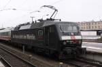 120 159-9 (M�rklin) endlich auch mal in Magdeburg Hbf, leider ...