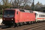 BR 120 120 155 am 6.4.10 mit einem IC in D�sseldorf-Angermund