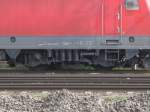 Hier mal das Drehgestell der 120. Vorfeld Leipzig Hbf 10.4.10 ...