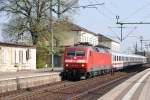 BR 120 120 109, mit IC durch Lehrte am 25.April 10.
