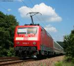 IC 2005 Bodensee (Emden Hbf-Konstanz) mit Schublok 120 104-5 am ...