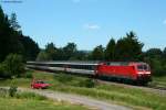 120 134-2 mit dem IC 185 (Stuttgart Hbf-Z�rich HB) bei ...