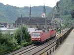 Unser erster Zwischenstopp war St. Goar. 120-148 f�hrt am 4.8.10 ...