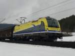 br-1216 Cargo Serv 1216 931 mit Gz, zwischen Gem�nden (Main) und Karlstadt (Main), am 03.02.2010