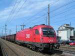 br-1216 1216 127-1(part of the best)ist mit einem 'Eaos-Zug' bei Marchtrenk Richtung Linz unterwegs;100713