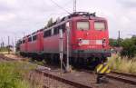 BR 139 139 285-1, 139 172-1 und 139 137-4 stehen am 15.06.'08 abgestellt im ex. Bw. Lehrte