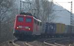 BR 139 140er kamen ja in letzter Zeit doch reichlich, aber das ist neu: 139 562-3 mit einer 151 im Schlepp und Containerzug in Fahrtrichtung Norden. Aufgenommen am 18.03.2010 bei Albungen.