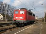 139 309-9 f�hrt am 23.03. 10 als LZ durch Ruhland  ...