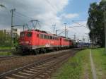 140 627-1 zieht am 25.05. 10 139 314-9 und einen Autozug ...
