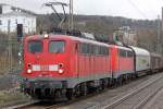 Die 140 784-0 und 140 779-0 mit einen gemischten G�terzug ...