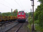 Die 140 070-4 kam am 25.05.2010 Solo durch Eilendorf.  ...
