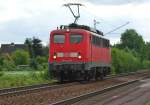 BR 140 Lokportraits Lz kam diese alte Lady daher: 140 850-9 in Fahrtrichtung Norden. Aufgenommen am 06.07.2010 in Radbruch.