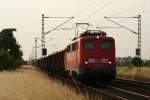 DB Cargo 140 627-1 mit gemischtem G�terzug in Neuss Allerheiligen ...