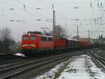 140-037 am 3.2.10 mit gemischtem G�terzug in Saarlouis Hbf.  ...