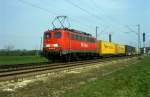 BR 140 mit Zugen 140 012  Wagh�usel  09.04.02
