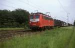 BR 140 mit Zugen 140 014  Graben Neudorf  23.05.00