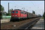 Mit einem gemischten G�terzug durchf�hrt 140 601 am 20.7.2006 den ...