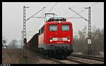 BR 140 mit Zugen �berraschenderweise kam mir auch noch diese 140er aus Mannheim am 06.02.10 vor die Flinte!