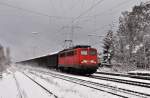 BR 140 mit Zugen DB Schenker 140 502-6 Lintorf 30 Januari 2010