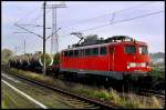 140 820-2 mit Russenkesseln aus Mukran, durchf�hrt den Bhf Stralsund ...