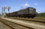 BR 140 mit Zugen 140 085  Tamm  21.08.82