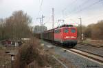BR 140 mit Zugen 140 637 mit dem 'Fallerslebener' am 27.3.10 in H-Misburg.