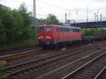 140 401-1 fuhr mit einem gemischten G�terzug durch Hamburg-Harburg. 26.05.2010 ...