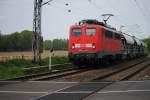 140 848-3 am 19.5.2010 am Bahn�bergang Rimburg (�bach - Palenberg)mit ...