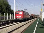 G�terzug mit der 140 440 auf der Fahrt von M�nchen ...