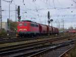 BR 140 mit Zugen Die 140 637-0 fuhr am 07.11.2009 aus Aachen West aus.