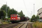 140 801 mit einem G�terzug am 23.7.2010 in Hoheneggelsen.  ...