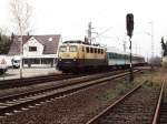 141 302-0 mit einem Regionalbahn nach Osnabr�ck beui Bruchm�hlen am ...