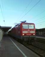 Lok 143 882-9 am 5.3. 10 im g�ppinger Bahnhof  ...