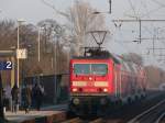 143 574-2 mit der RB14 nach Nauen am 9.3.2010 in ...