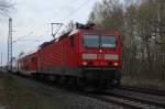 143 126-0 am Nachmittag des 05.04.2010 bei Woltorf  ...