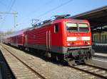 143 013-1 steht in Reichenbach oberer Bahnhof, am 25.04.10 zur ...