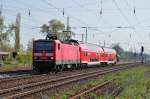 143 865 f�hrt am 25.04.10 mit dem RE-26194 von Hoyerswerda ...