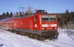 BR 143 mit Zugen 143 145  Hinterzarten  08.01.06