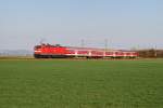 143 824 mit RB 32123 bei Stephansposching (06.04.2010)  ...