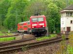 143-610 mit RE am 07.05.2010 in Altenburg  ...