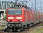 BR 143 mit Zugen 143 837-3 in K�ln/Messe Deutz am 16.05.2010