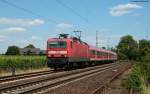 143 035-4 mit der RB 39244 (Frankfurt(Main)Hbf-Koblenz Hbf)am km 59,9 ...