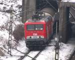 br-143-private MEG 605 (143 344-0) wartet im Rbf Gro�korbetha auf die Ausfahrt in Richtung Leipzig; 21.01.2010
