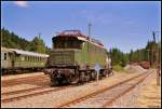 Die E 44 1170 auf die Sommertour, aufgestellt am Bahnwerk ...