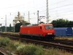 BR 145 145 042-8 auf Bahnhof Frankfurt am Oder am 19-7-2005. Bild und scan: Date Jan de Vries.