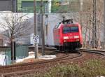 BR 145 145 068 Lzz von Sa�nitz-Mukran nach Stralsund, Februar 2010