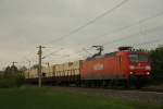 BR 145 145 021 zog am 08.05.2010 einen gemischten G�terzug in der n�he von Immensen Arpke