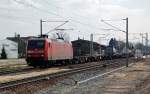 145 010 zieht am ...  Martin Schneider 08.04.2011