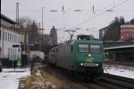 BR 145 mit Zugen 145-CL 005 mit eine Fu�ballsonderzug in Wuppertal Steinbeck am 06.02.10 Gru� an den netten Tf !